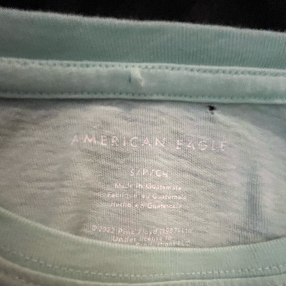 Traded* DO NOT BUY* American Eagle Light Green PINK FLOYD Shirt Sleeve T-Shirt - Picture 3 of 3